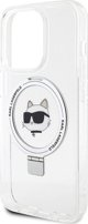 Karl Lagerfeld Karl Lagerfeld KLHMP15XHMRSCHH iPhone 15 Pro Max 6.7" λευκή/white σκληρή θήκη Ring Stand Choupette Head MagSafe