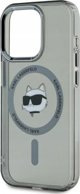Καρλ Λάγκερφελντ Καρλ Λάγκερφελντ KLHMP15LHLSCHK iPhone 15 Pro 6.1" μαύρο/μαύρο σκληρή θήκη IML Metal Choupette Head MagSafe