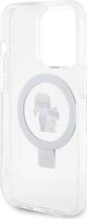 Karl Lagerfeld Karl Lagerfeld KLHMP14LHMRSKCH iPhone 14 Pro 6.1" λευκή σκληρή θήκη Ring Stand Karl&Choupettte MagSafe