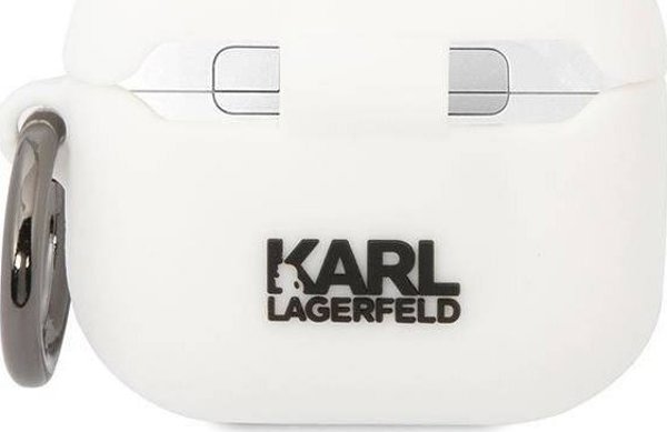 Κάλυμμα AirPods 3 Karl Lagerfeld KLACA3SILKCW λευκό Σιλικόνης Karl & Choupette