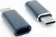 Adapter USB MaxLife  Lightning - USB-C Szary  (8_2273672)
