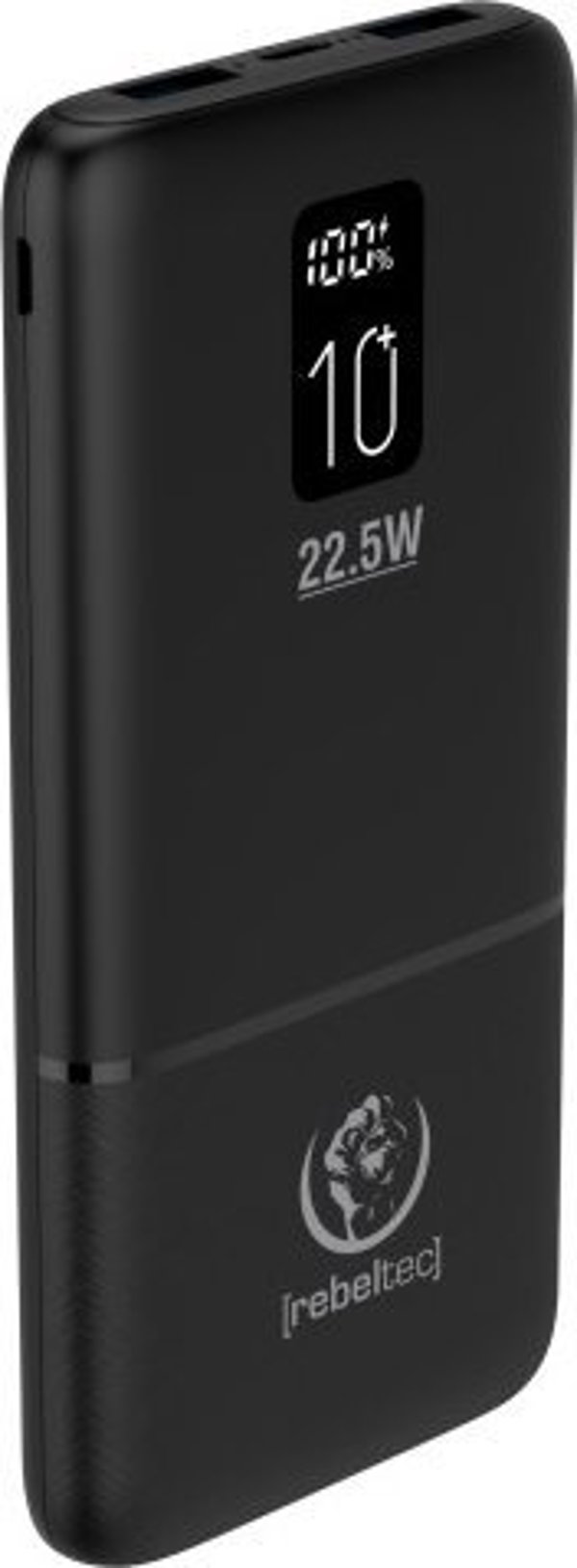 Φορητός φορτιστής Rebeltec P10 LCDPD 10000mAh Μαύρο