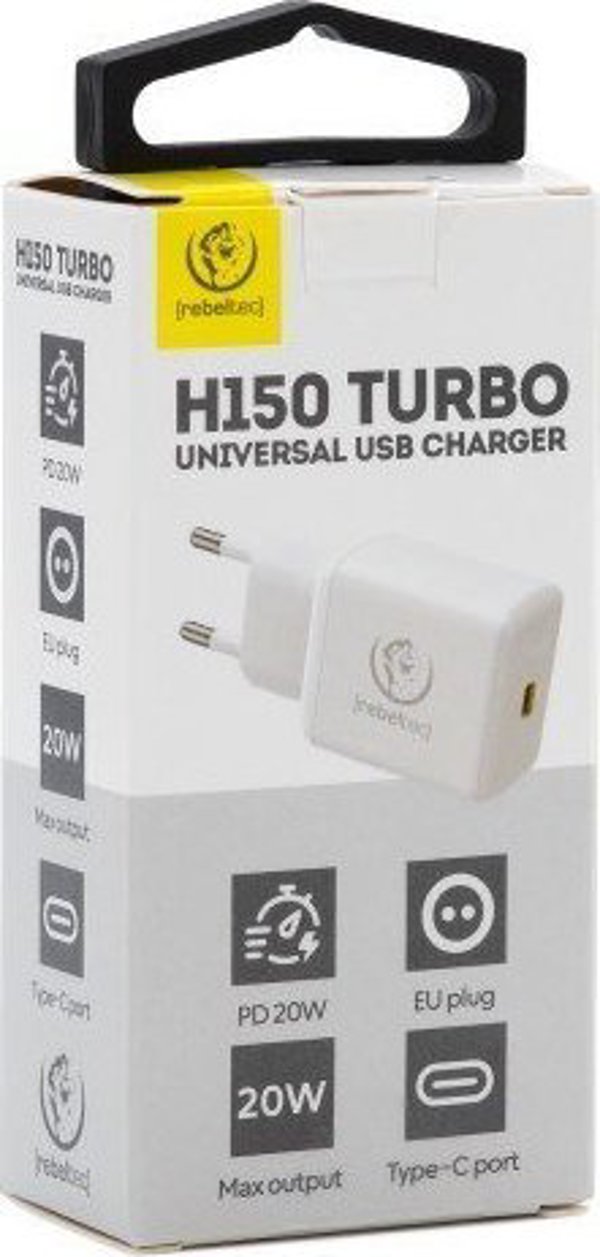 Φορτιστής Rebeltec Φορτιστής δικτύου H150 TURBO PD20 Type C