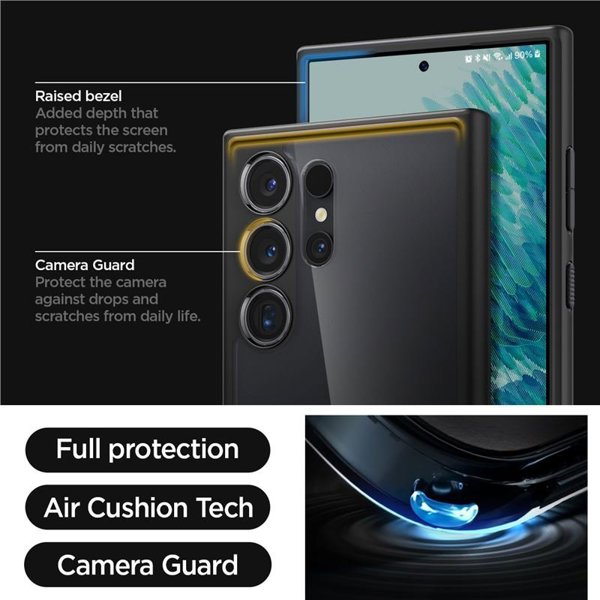 Spigen Θήκη Ultra Hybrid, frost black - Samsung Galaxy S24 Ultra