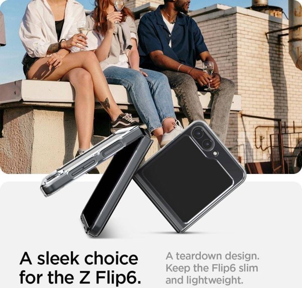 Spigen Spigen Air Skin Samsung Galaxy Z Flip 6 διαφανές/κρυστάλλινο καθαρό ACS07836