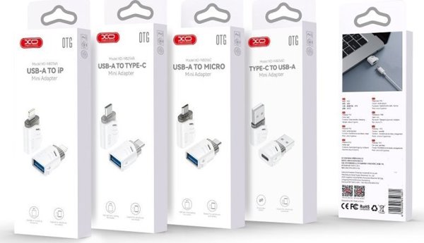 XO αντάπτορας USB-USB-C OTG, λευκό (NB256B)
