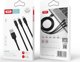 Καλώδιο USB XO Καλώδιο USB XO 3 σε 1 USB-C / Lightning / Micro 2,4A 1,2m (μαύρο)