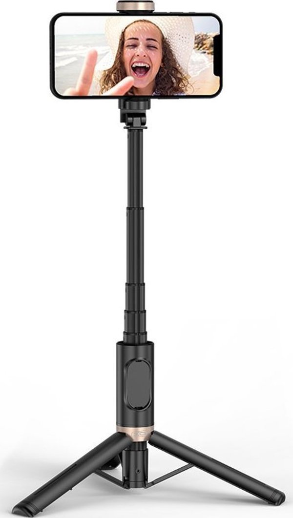 XO τρίποδο-σέλφι στικ SS14 BT 72cm, μαύρο