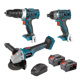 BULLE 18V ΣΕΤ BR/LESS ΔΡΑΠ/ΔΟ+ΚΑΤΣΑΒ.+ΓΩΝ. ΤΡΟΧΟΣ 2x4Ah Li-ion 633357