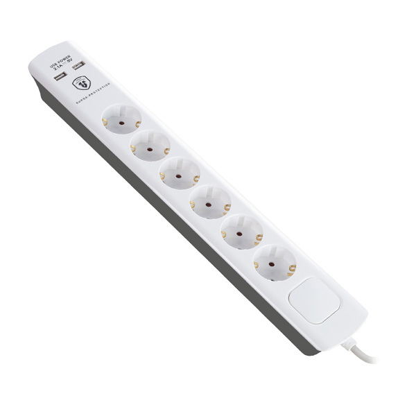BULLE ΠΟΛΥΠΡΙΖΟ ΜΕ ΠΡΟΣΤΑΣΙΑ 6 ΘΕΣΕΩΝ 1,5m +2x USB 607052