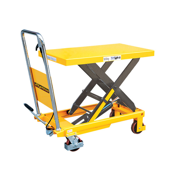 EXPRESS ΥΔΡΑΥΛΙΚΟΣ ΠΑΓΚΟΣ ΤΡΟΧΗΛΑΤΟΣ 500 kg ΜΕΓΙΣΤΗΣ ΑΝΥΨΩΣΗΣ 900mm 43801