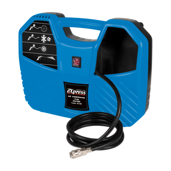 EXPRESS: ΑΕΡ/ΣΤΗΣ OIL-FREE 1,5HP ΣΥΝ.ΡΟΗΣ ΜΕ ΕΞΑΡΤΗΜ.