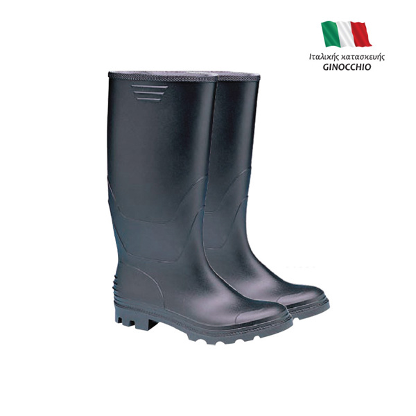 GINOCCHIO: ΓΑΛΟΤΣΕΣ  P.V.C. ΜΕ ΑΝΤΙ-ΟΛΙΣΘΗΤΙΚΗ ΣΟΛΑ ΜΑΥΡΕΣ ΜΕΓΕΘΟΣ 42