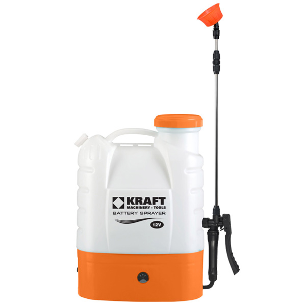 KRAFT ΨΕΚΑΣΤΗΡΑΣ ΠΛΑΤΗΣ 16LT,  12V/8AH ΡΥΘΜΙΖΟΜΕΝΗΣ ΠΙΕΣΗΣ 621226