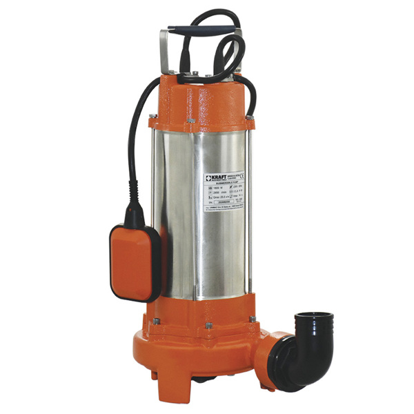 KRAFT ΥΠΟΒΡΥΧΙΑ ΑΝΤΛΙΑ ΛΥΜΑΤΩΝ INOX ΜΕ ΚΟΠΤΗΡΑ 1800W 63562