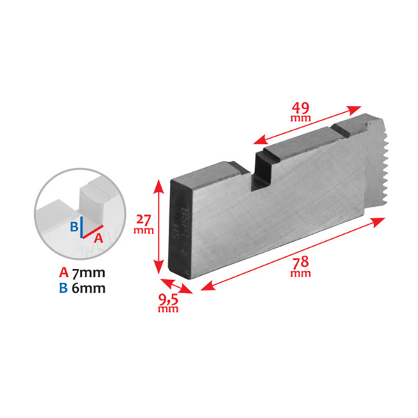 ΜΑΧΑΙΡΙΑ 1"-2" BSPT,ΒΙΔΟΛ.ΤΤ-50 HSS 43321
