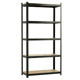 ΡΑΦΙΕΡΑ ΜΕΤΑΛΛΙΚΗ 90x40x180 ΜΑΥΡΗ 175kg 5 ΡΑΦΙΑ MDF 610416