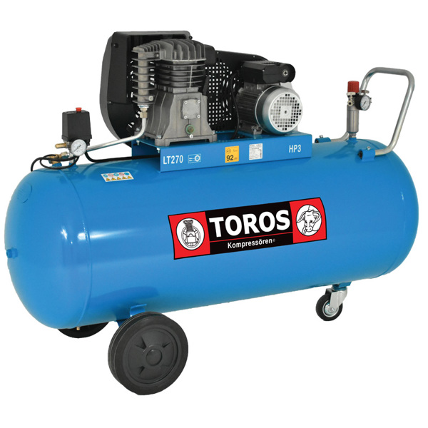 TOROS ΑΕΡΟΣΥΜΠΙΕΣΤΗΣ ΜΕ ΙΜΑΝΤΑ 270LIT/5,5HP 400V 602017