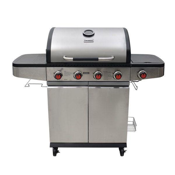 UNIMAC ΨΗΣΤΑΡΙΑ ΥΓΡΑΕΡΙΟΥ INOX BBQ PREMIUM LINE - 4 ΕΣΤΙΕΣ ΚΑΙ 1 ΠΛΑΪΝΟ ΜΑΤΙ 661317
