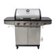 UNIMAC ΨΗΣΤΑΡΙΑ ΥΓΡΑΕΡΙΟΥ INOX BBQ PREMIUM LINE - 4 ΕΣΤΙΕΣ ΚΑΙ 1 ΠΛΑΪΝΟ ΜΑΤΙ 661317