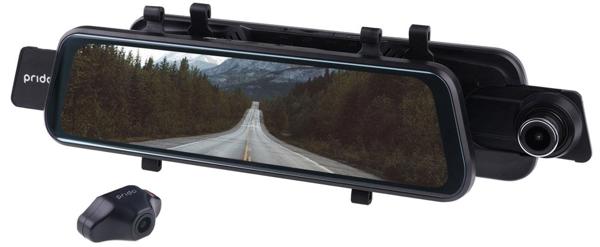 PRIDO X6 GPS Dash Cam Αυτοκινήτου Full HD 1080p με Πίσω Κάμερα 9,66"