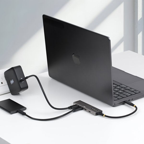 HUB USB StarTech .COM 4-Port USB-C Hub 10Gbps 100W Power Delivery 4x USB-C Ports �berstromschutz PCR-Aluminium f�r MacBook Dell ThinkPad HP (309B-USBC-HUB)