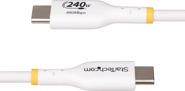 Kabel USB StarTech USB-C - USB-C 3 m Biały (USB2EPR3MW)