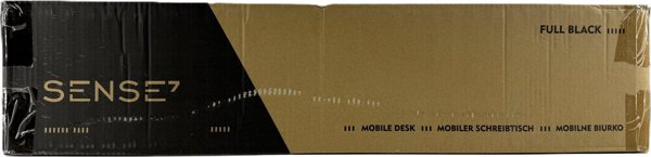 SENSE7 Κινητό Γραφείο 70x52 cm, Λευκό με Μαύρες Λεπτομέρειες