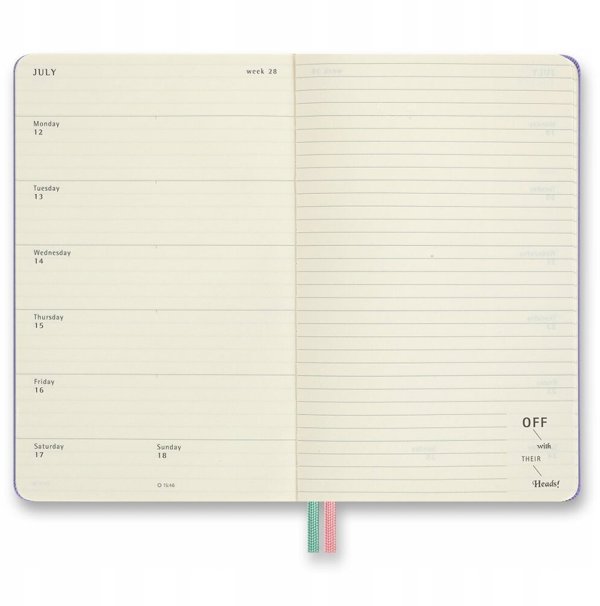 Moleskine Kalendarz tygodniowy MOLESKINE 2026 Alice, 18M, L, 13x21cm