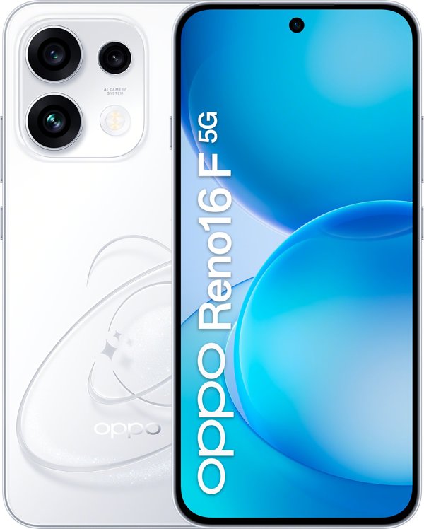 Smartfon Oppo OPPO Reno16 F 5G 16,7 cm (6.57'') Dual SIM Android 16.0 USB Type-C 8 GB 256 GB 6500 mAh Biały