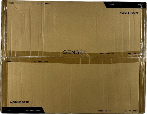SENSE7 Κινητό Γραφείο 70x52 cm, Λευκό με Μαύρες Λεπτομέρειες