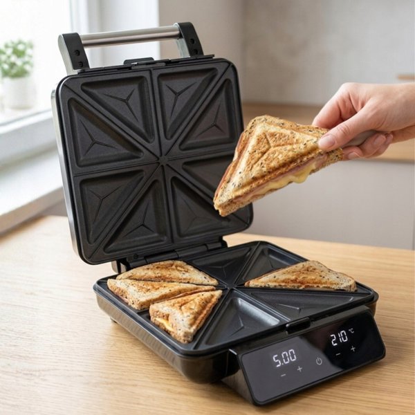 Adler AD 3096 Τοστιέρα 4 σε 1 2200W - Μαύρη