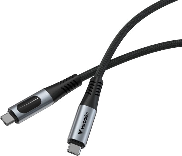 Kabel USB Verbatim USB-C - USB-C 1.2 m Czarny (31848)