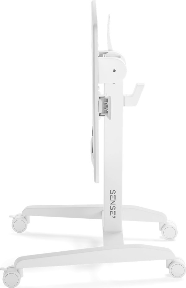 SENSE7 Κινητό Γραφείο 70x52 cm, Λευκό με Μαύρες Λεπτομέρειες