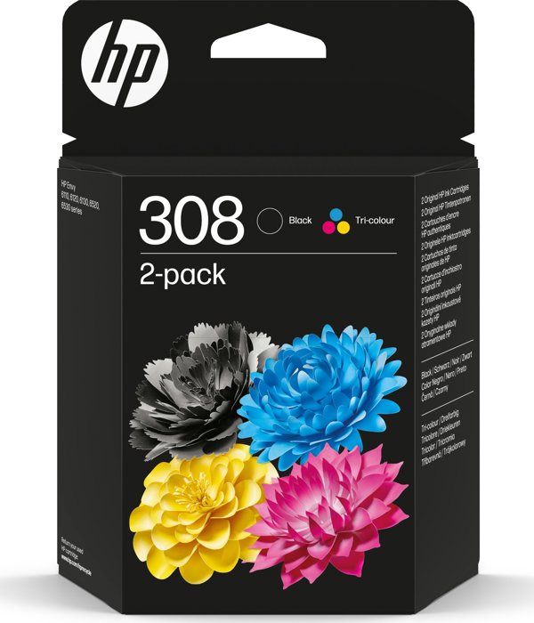 HP 308 Μελάνι Εκτυπωτή Black & Tri-Color (199764688613)